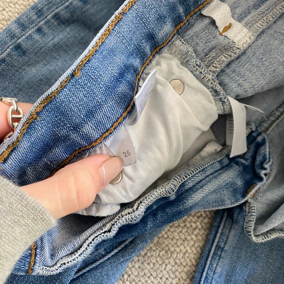 Reformation Skinny Jean Raw Hem sz 26 - Picture 3 of 3